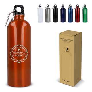 R-Edelstahl einwandige Flasche mit Karabiner 750ml