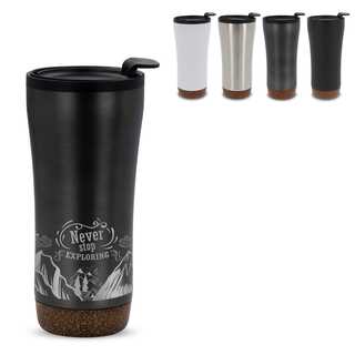 Doppelwandiger Becher mit einem Korkboden 480ml