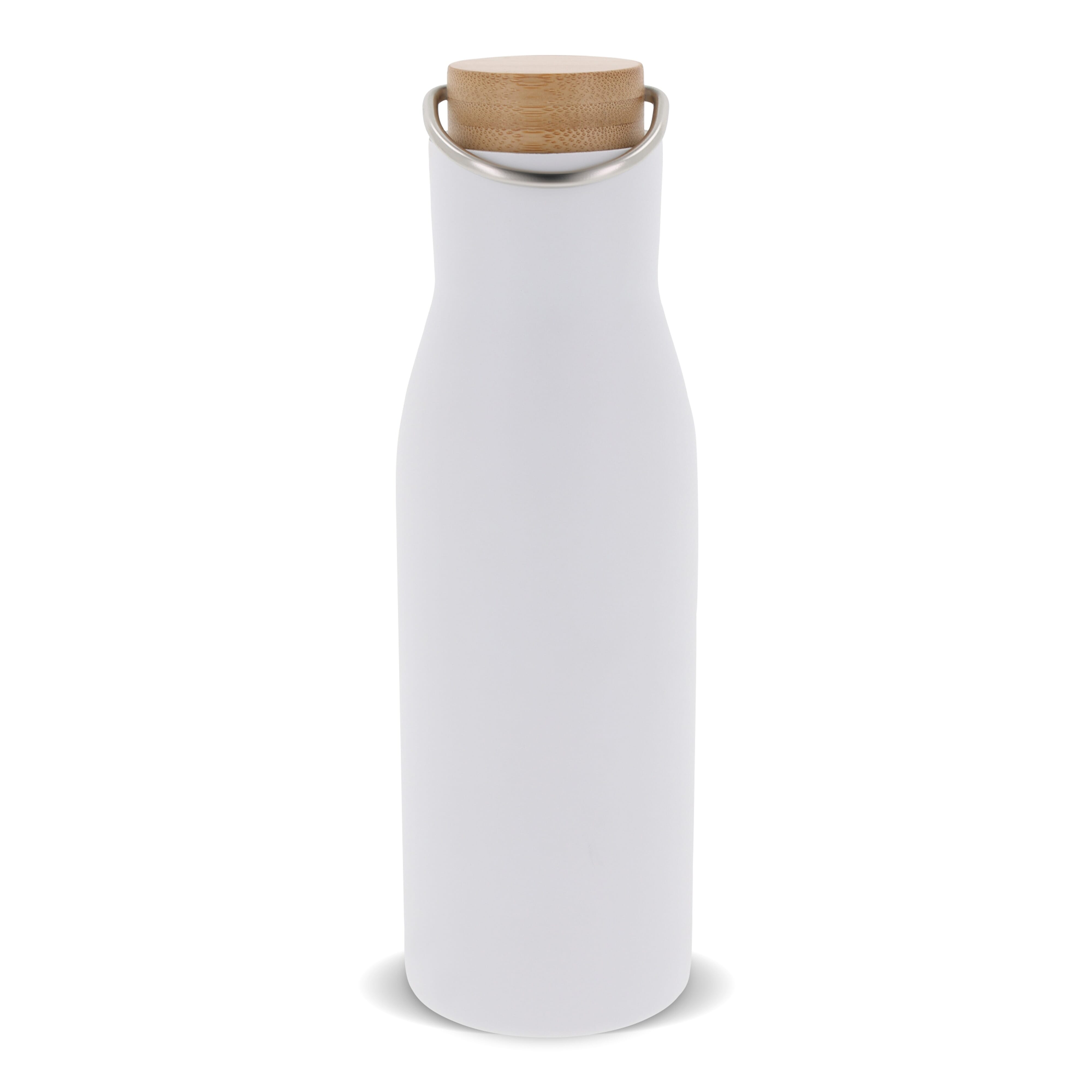 Isolier-Flasche mit Bambusdeckel, 500ml