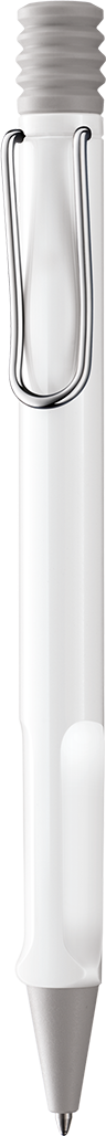 Kugelschreiber LAMY safari white M-blau
