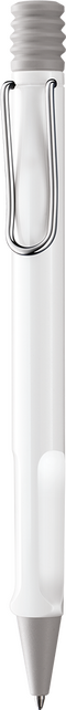 Kugelschreiber LAMY safari white M-blau