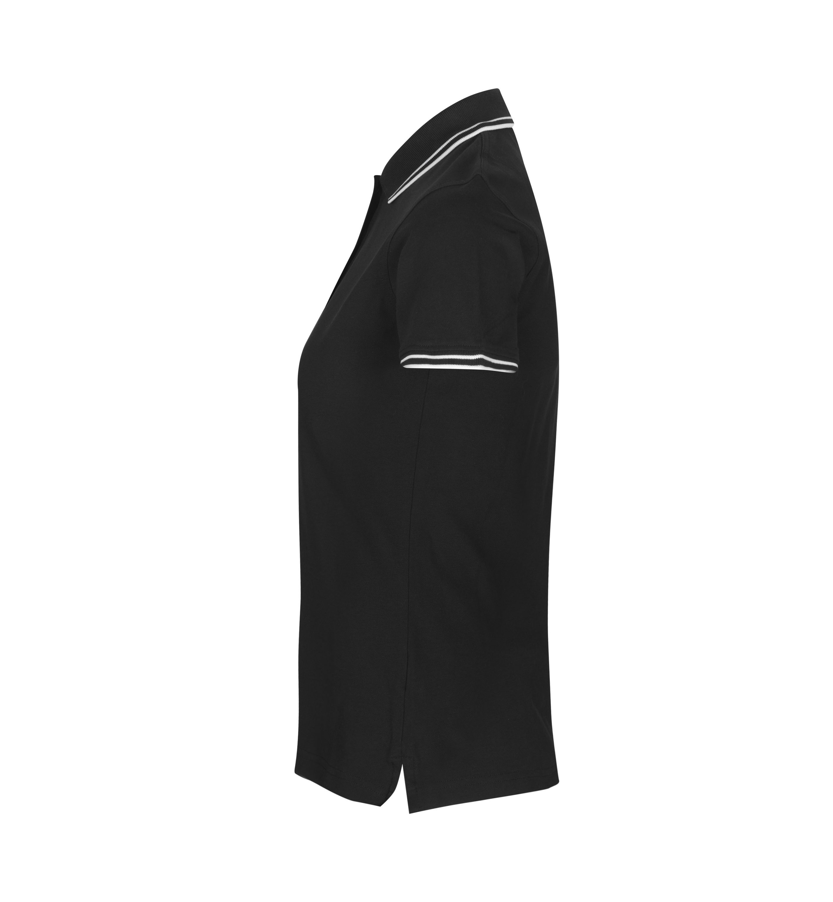 Kontrast Poloshirt | Stretch | Damen