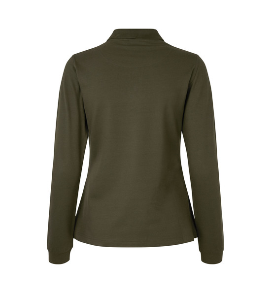 Langarm Poloshirt | Stretch | Damen