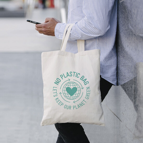 KAPSTADT – Baumwolltasche mit kurzen Henkeln