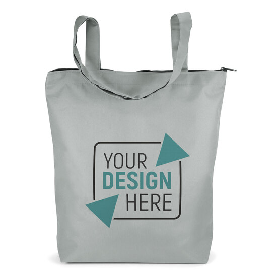 ATLANTA – Tasche aus 300D Polyester mit Reißverschluss und Bodenfalte