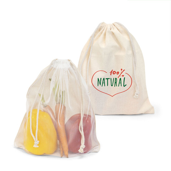 COLOMBO – Obst- und Gemüsebeutel aus Baumwolle