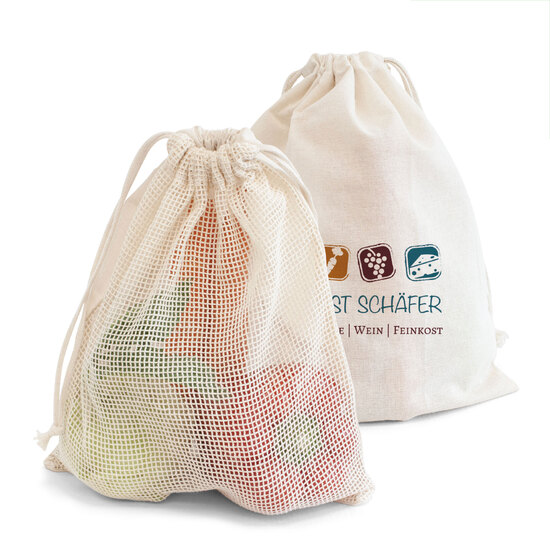 CALVI – Obst- und Gemüsebeutel aus Baumwolle