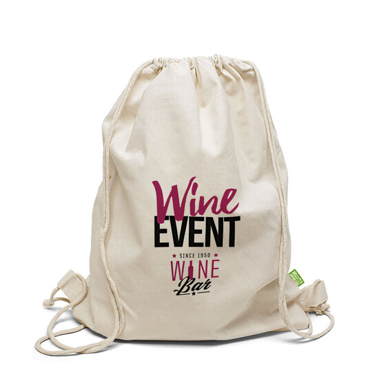 MONTREAL – BIO-Baumwollrucksack mit Kordelzug