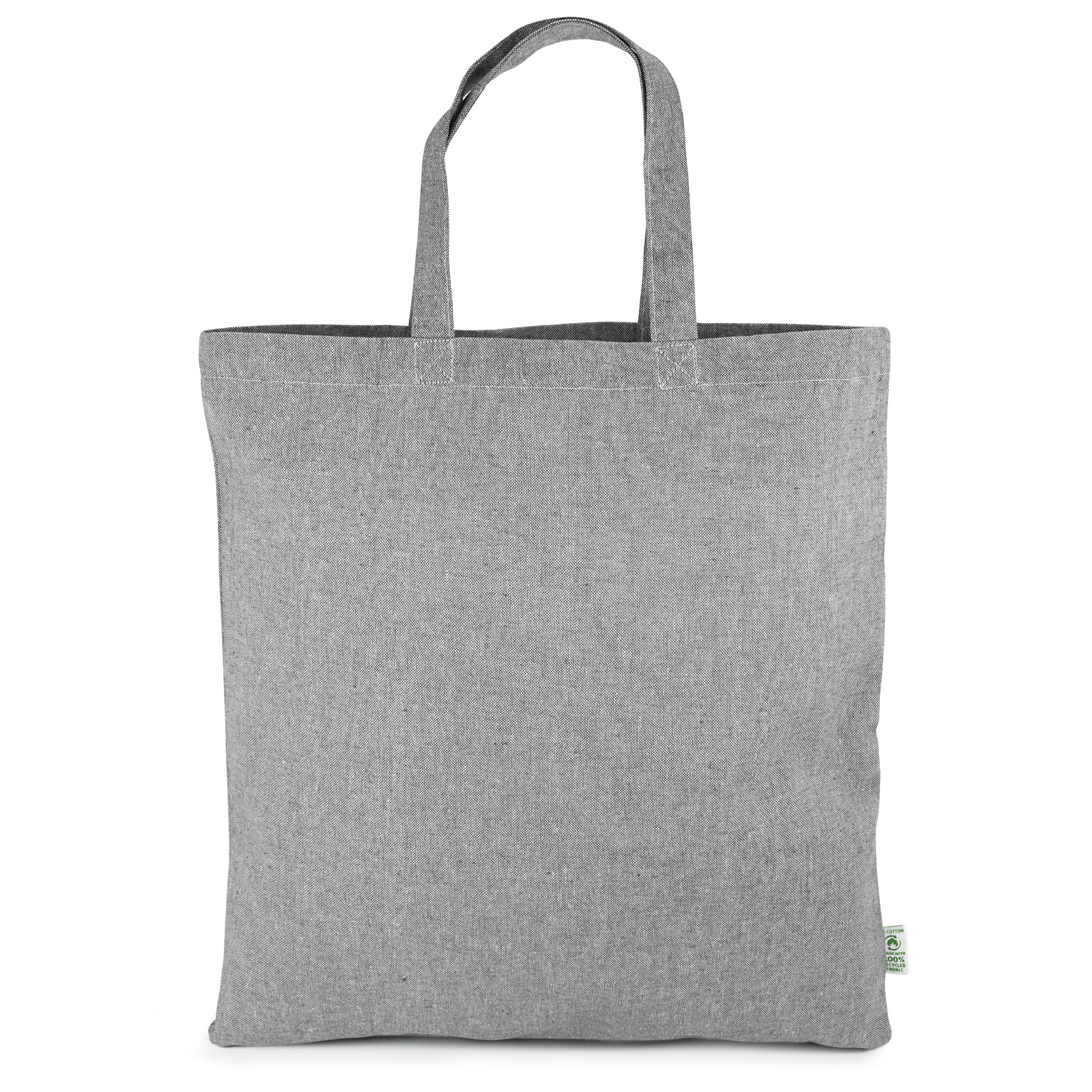 TRIER – Tragetasche aus schwerer, recycelter Baumwolle mit kurzen Henkeln