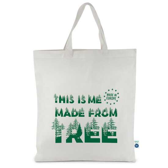 VILLACH – Tragetasche aus ECOVERO™ Holzfasern mit kurzen Henkeln (Made in EU)