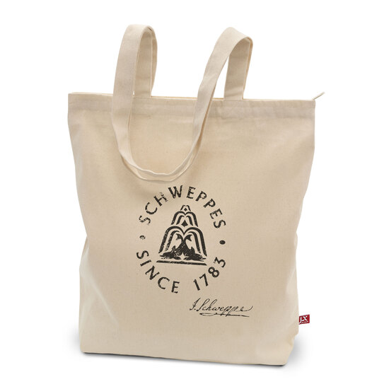 OTTAWA – Schwere Baumwolltasche mit Reißverschluss und langen Henkeln