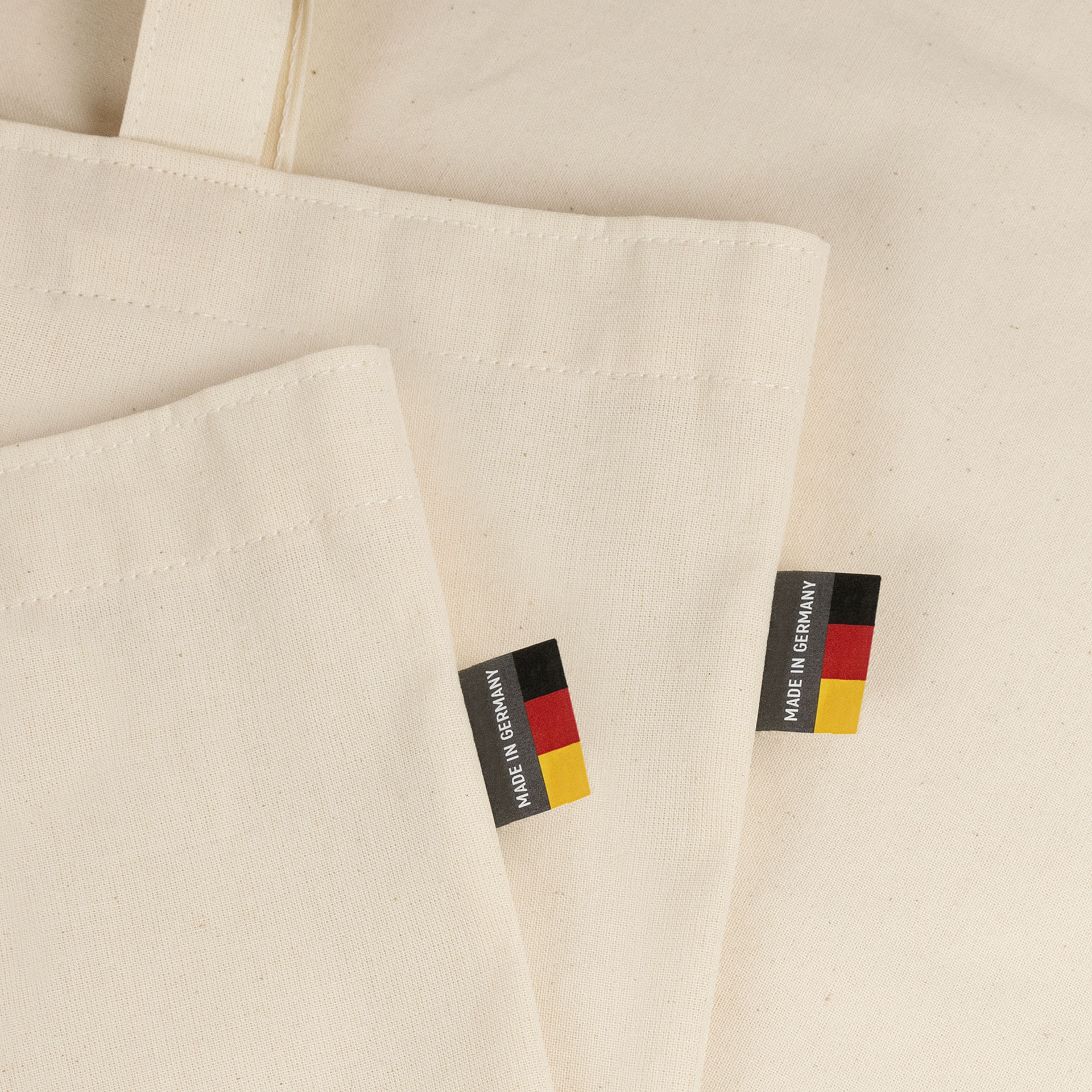 LEIPZIG – Baumwolltasche mit langen Henkeln und Bodenfalte (Made in Germany)