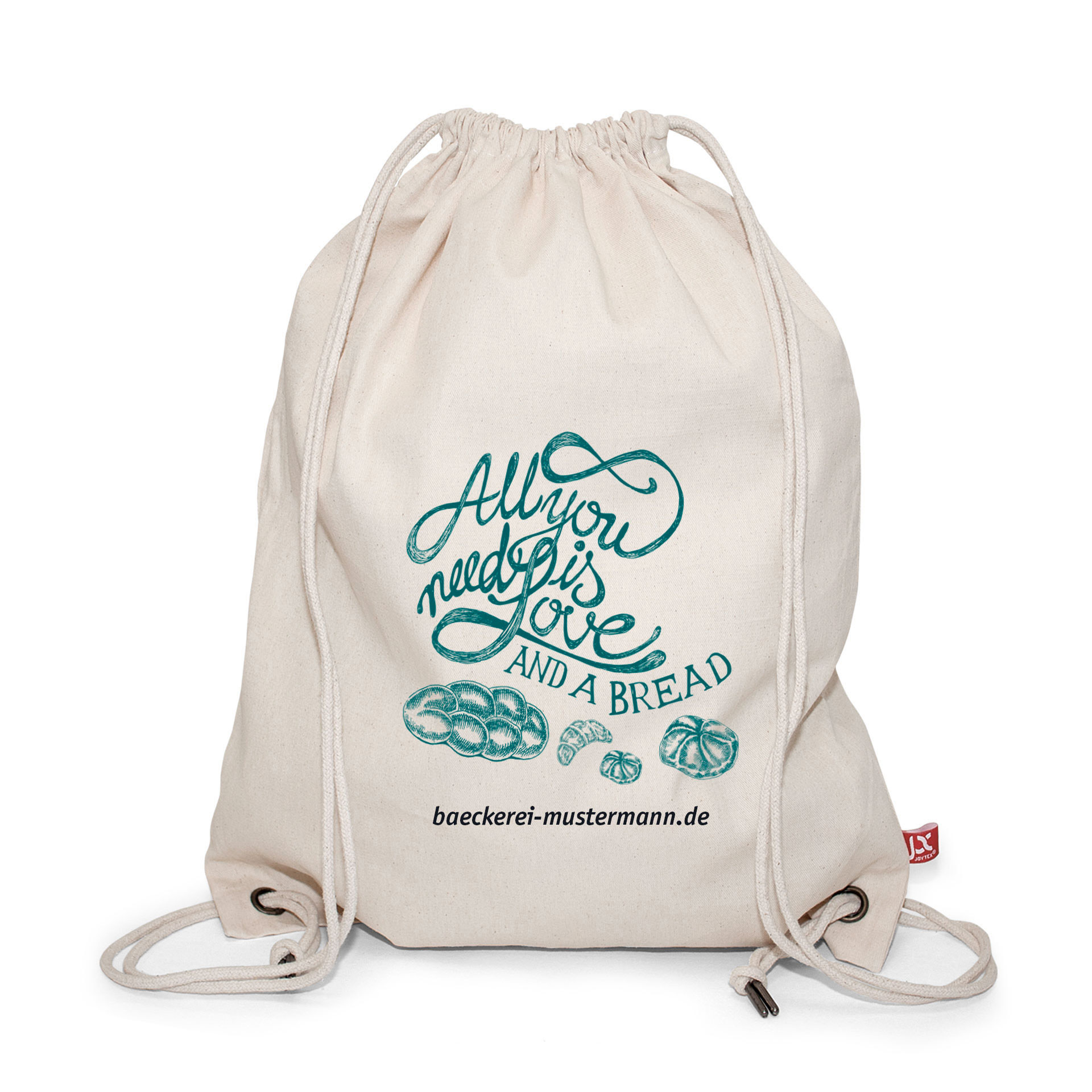 DURBAN – Schwerer Baumwollrucksack mit Kordelzug