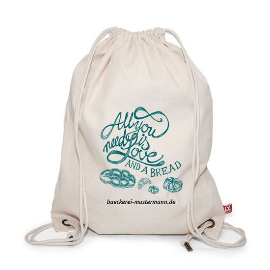 DURBAN – Schwerer Baumwollrucksack mit Kordelzug