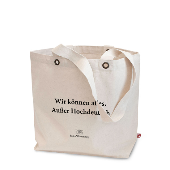 LAGOS – Schwere Baumwolltasche mit Bodenfalte
