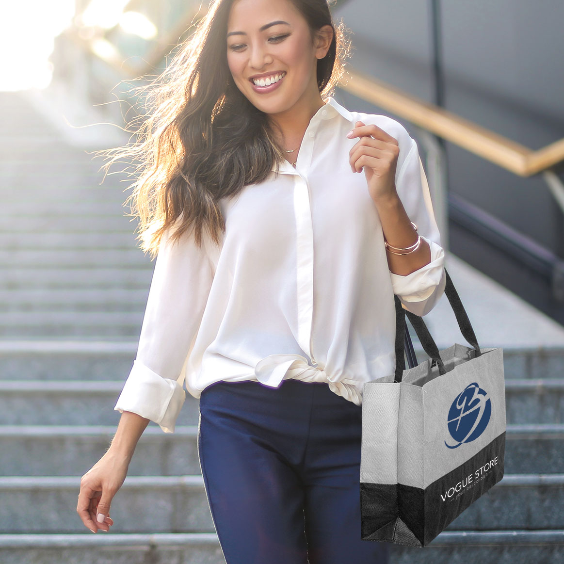 ROMA – Tragetasche mit Boden- Seitenfalte