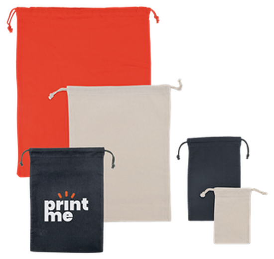 Baumwollbeutel mit Zuziehkordel