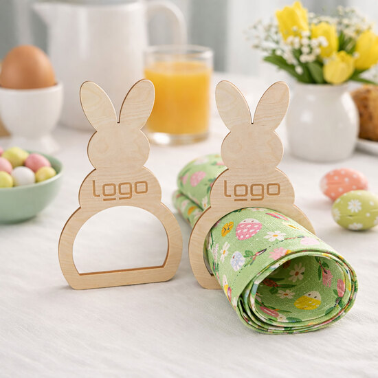 Serviettenring "Osterhase" 4-er Set (FSC® zertifiziert)