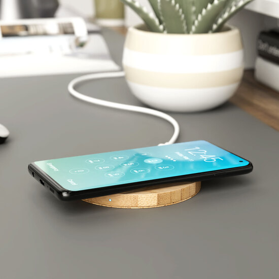 Wireless Charger Bamboo round