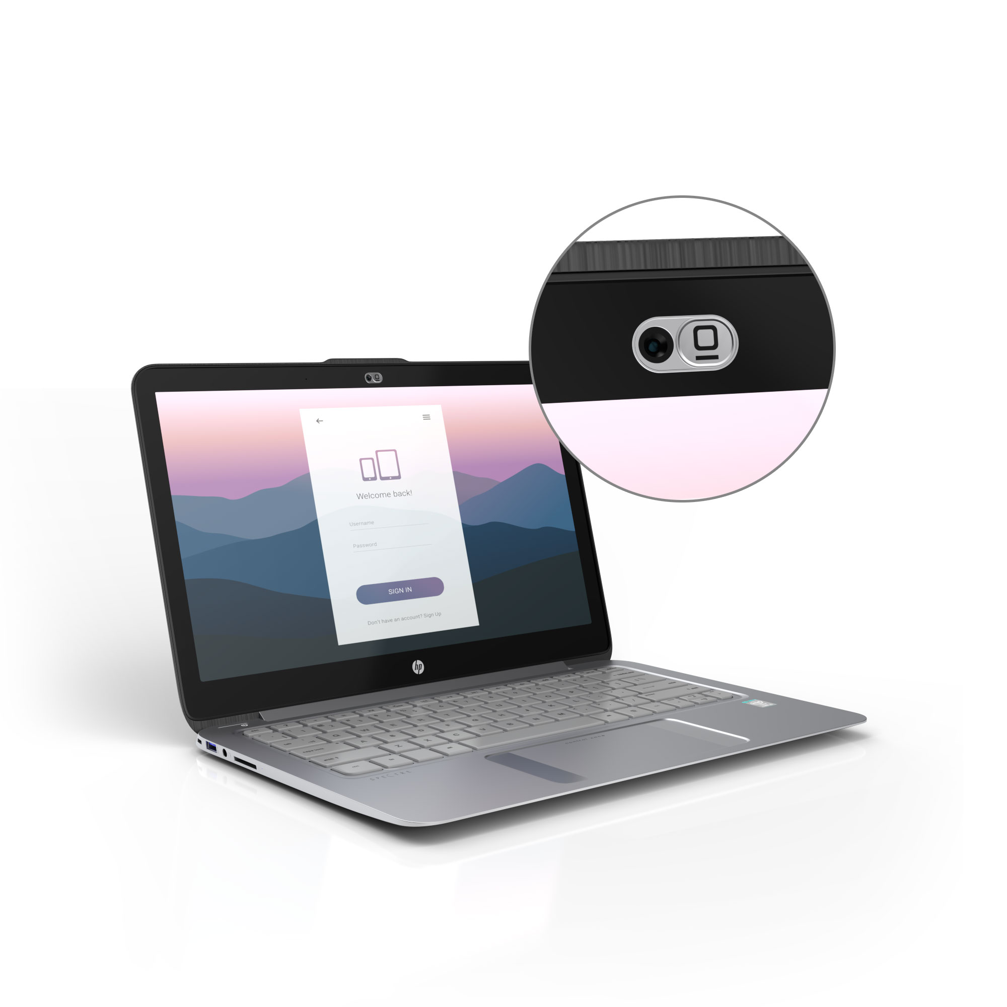 Webcam Cover Alu Spot (inkl. Trägerkarte)