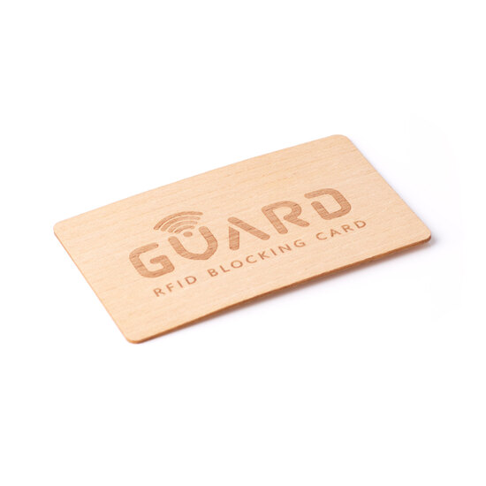 RFID Blocker Karte (Holz)