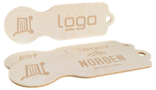 Einkaufswagenchip Branch incl. Schlüsselanhänger (FSC®-zertifiziert)