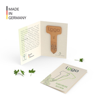 Kräuter-Pflanzstäbchen in Klappkarte (FSC® zertifiziert)