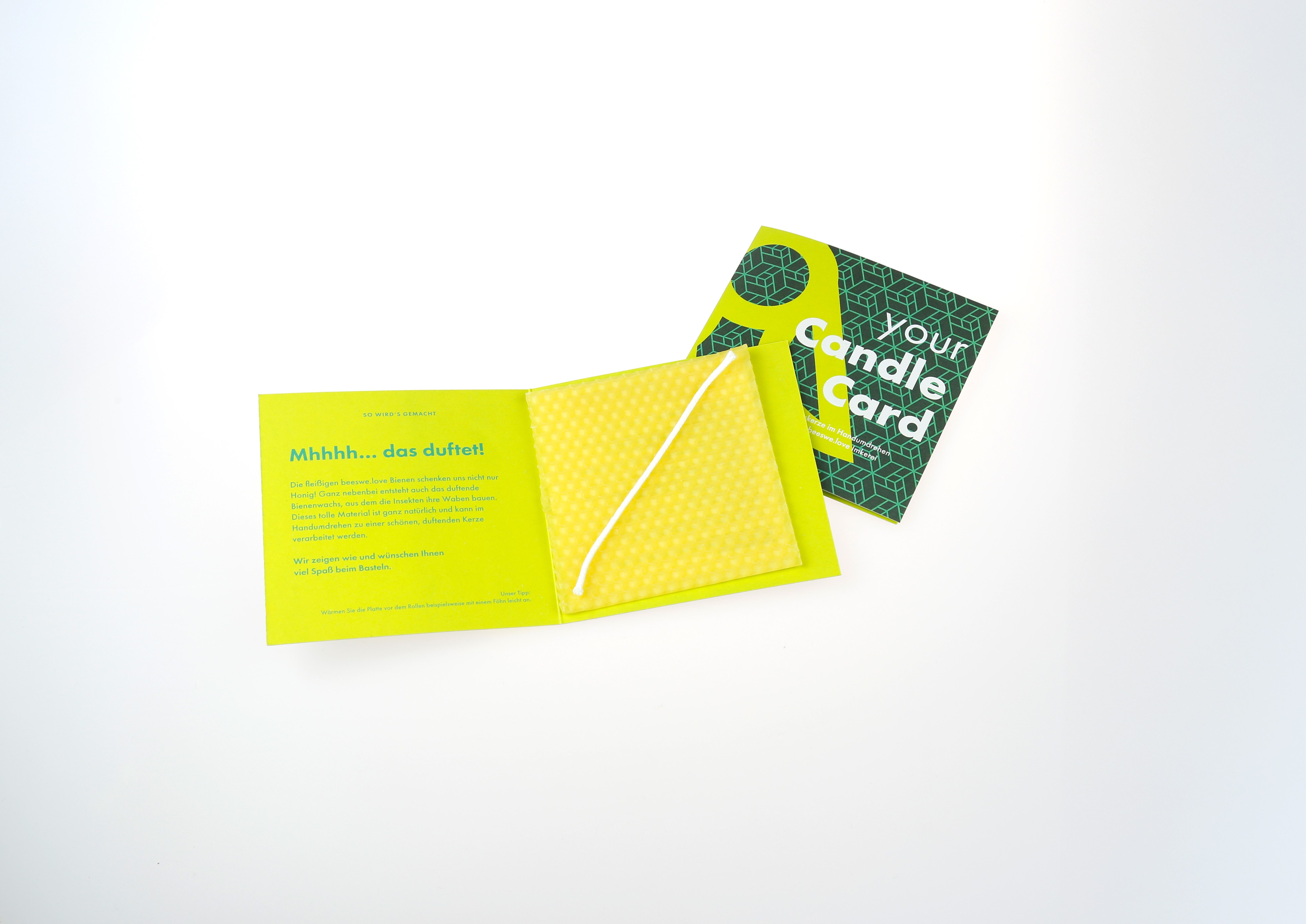 Kerzenbastelset Klappkarte Mini