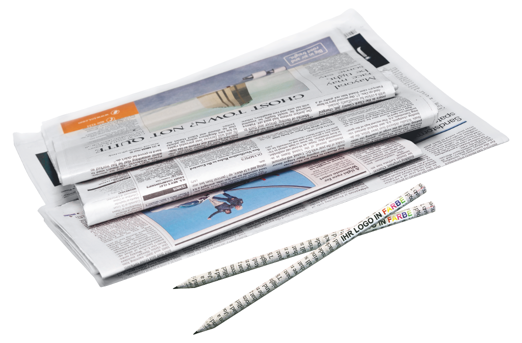 phil Zeitungsbleistift upcycling