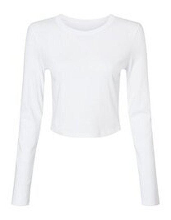 BL1501 Bella Women´s Micro Rib Long Sleeve Baby Tee