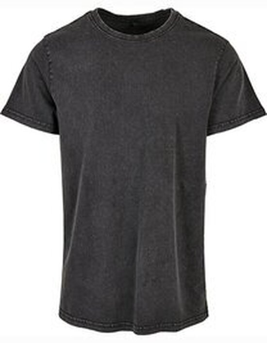 BY190 Acid Washed Round Neck Tee