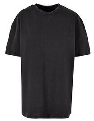 BY270 Build Your Brand Ladies Oversized Acid Wash Tee