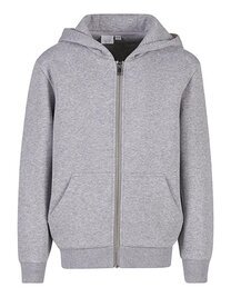 Build Your Brand Kids Fluffy Zip Hoody