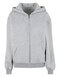 Build Your Brand Ladies Loose Fit Zip Hoody