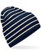 CB39R Beechfield Original Deep Cuffed Striped Beanie