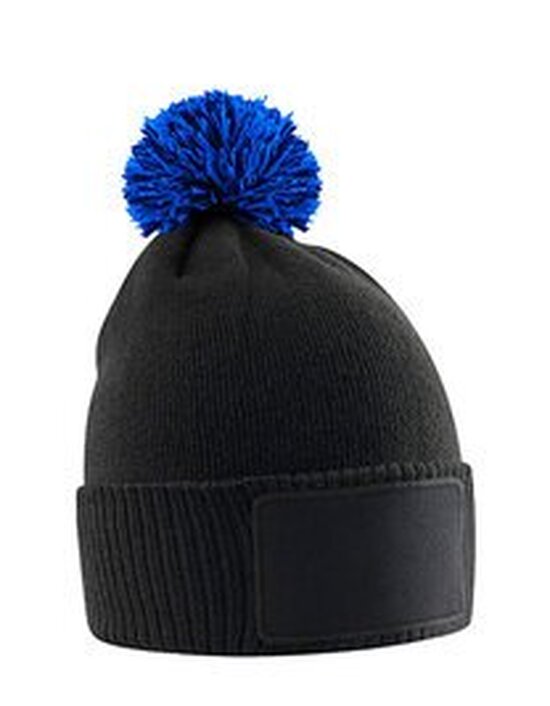 CB443B Beechfield Kids Snowstar Patch Beanie