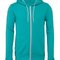 Unisex Zip-Up Poly-Cotton Fleece Hoodie
