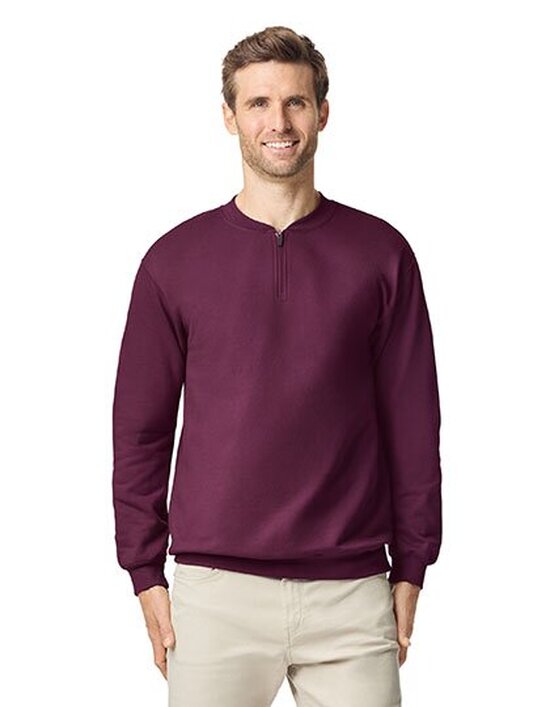 Softstyle® Midweight Adult Fleece 1/4 Zip Sweatshirt