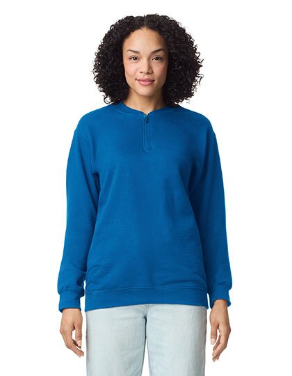 Softstyle® Midweight Adult Fleece 1/4 Zip Sweatshirt