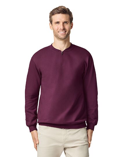 Softstyle® Midweight Adult Fleece 1/4 Zip Sweatshirt