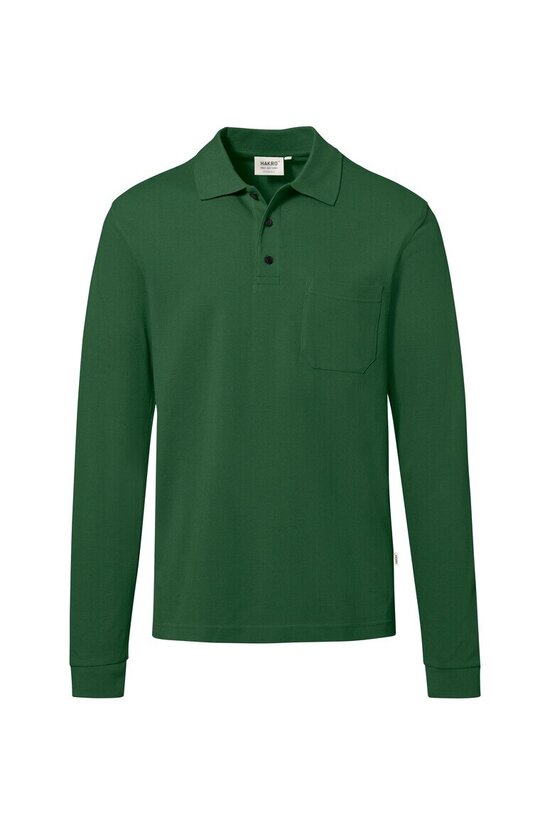 HAKRO Pocket-Longsleeve-Polo MIKRALINAR® ECO NO. 817
