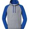 JZ96CR JERZEES Nublend® Colour-Block Raglan Hooded Sweatshirt