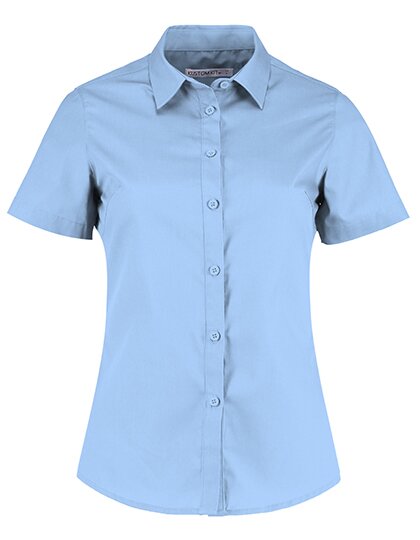 Women`s Tailored Fit Poplin Shirt Short Sleeve