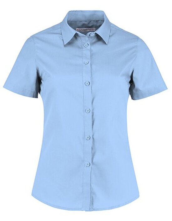 Women`s Tailored Fit Poplin Shirt Short Sleeve