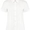 Women`s Classic Fit Workforce Poplin Shirt Short Sleeve