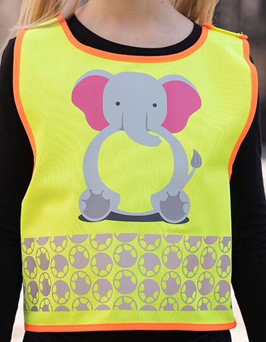 KX119K Korntex Children's Safety Vest Funtastic Wildlife CO² Neutral