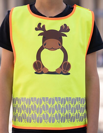 KX119K Korntex Children's Safety Vest Funtastic Wildlife CO² Neutral