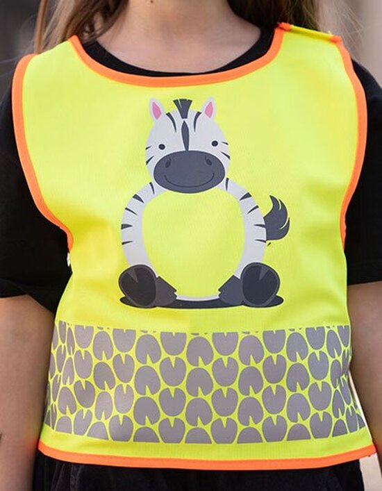 KX119K Korntex Children's Safety Vest Funtastic Wildlife CO² Neutral