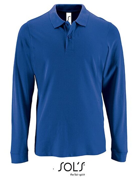 Men`s Long-Sleeve Piqué Polo Shirt Perfect