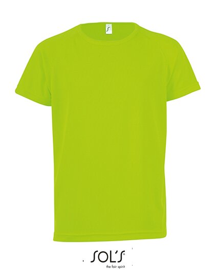 Kids` Raglan Sleeved T-Shirt Sporty